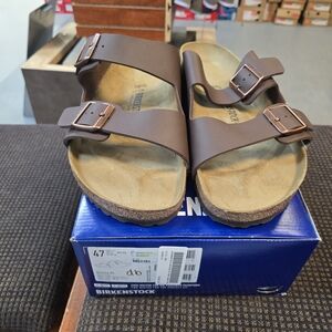 Birkenstock Dark Brown Double Strap Sandals